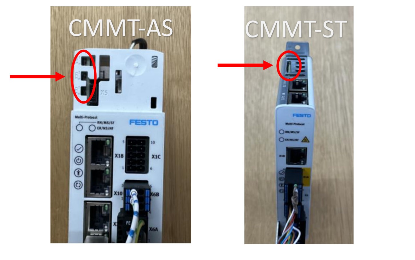 Protocol Selection Switches on CMMT