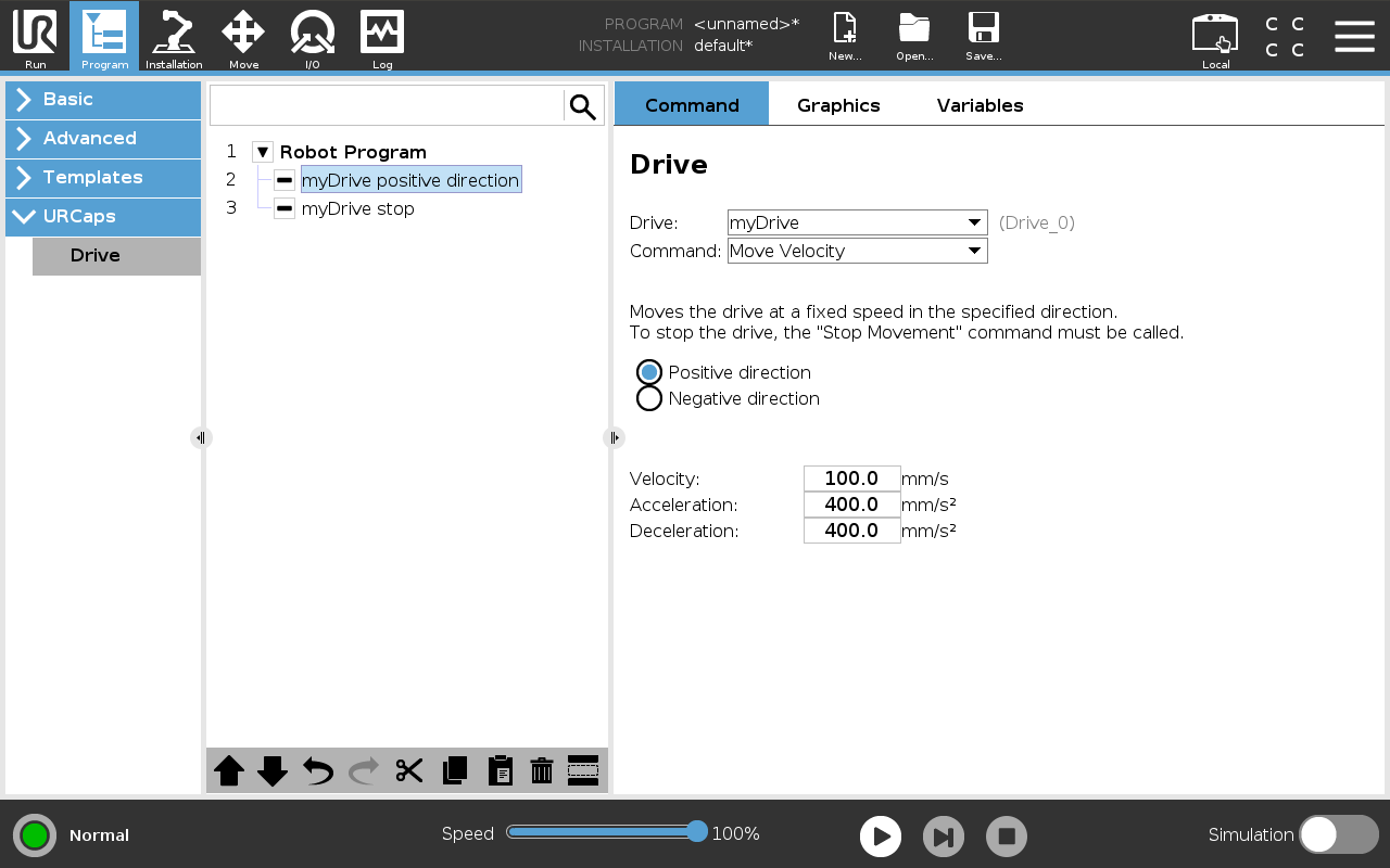 Move at Speed Command